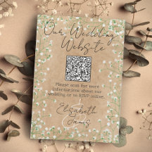 Waterverf van Gypsophila Floral onze bruiloft