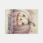 waterverf van Halloween pompoenen Herfst Fleece Deken (Voorkant (Horizontaal))