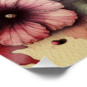 waterverf van Halloween pompoenen Herfst Perfect Poster (Hoek)