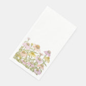 Waterverf van handdoek met botanische kunstwerken servet (Hoek)