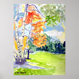 WATERVERF VAN HARRIET DAVIDSOHN - ARTIST GALLERY POSTER