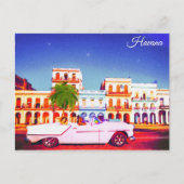Waterverf van Havana Cuba Briefkaart (Voorkant)