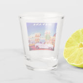 Waterverf van Havana Cuba Shot Glas (Achterkant)