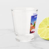 Waterverf van Havana Cuba Shot Glas (Links)