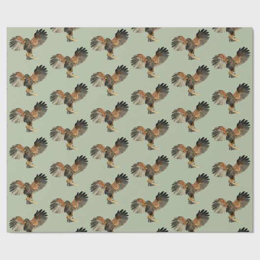 Waterverf van Hawk Flapping Wings Cadeaupapier (Vlak)