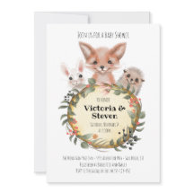 Waterverf van het Baby shower van het bosboomstamh