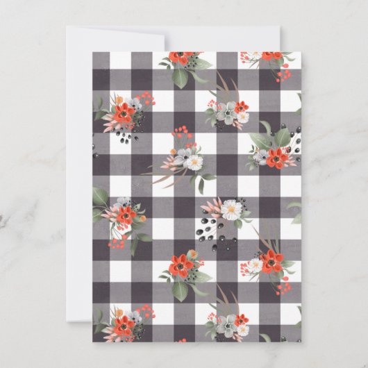 Waterverf van het Baby shower van het bosboomstamh Kaart (Achterkant)