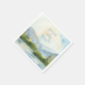 Waterverf van het bergmeer - Persoonlijk huwelijk Servet (Hoek)