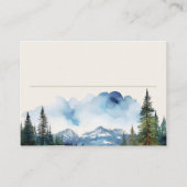 Waterverf van het bergwoud plaatskaartje (Voorkant)