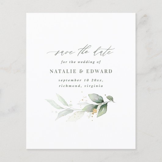 waterverf van het blad met de budgettaire bestemmi (Voorkant)