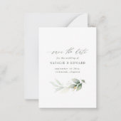 waterverf van het blad met de budgettaire bestemmi notitiekaartje (Voorkant)