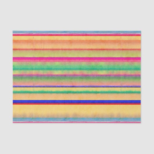 Waterverf van het bloeden Stripes tissuepapier (Voorkant)