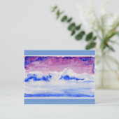 Waterverf van het Bridger-gebergte Briefkaart (Staand voorkant)