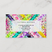 Waterverf van het BrightStor-slangenpatroon met wi Visitekaartje (Achterkant)