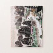 Waterverf van het Chinese landschap Jigzaag Puzzle Legpuzzel (Verticaal)
