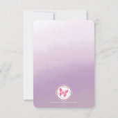 Waterverf van het communiqué Cross Lavender Kaart (Achterkant)