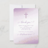 Waterverf van het communiqué Cross Lavender Kaart (Voorkant)