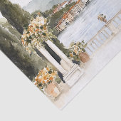 Waterverf van het Comomeer Tissuepapier (Detail)