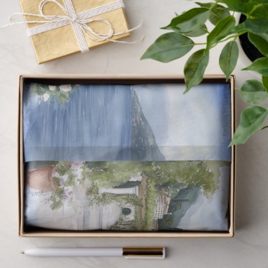 Waterverf van het Comomeer Tissuepapier (Geschenk)