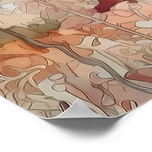 Waterverf van het Denali National Park Poster (Hoek)