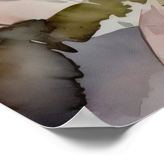 Waterverf van het Denali National Park Poster (Hoek)