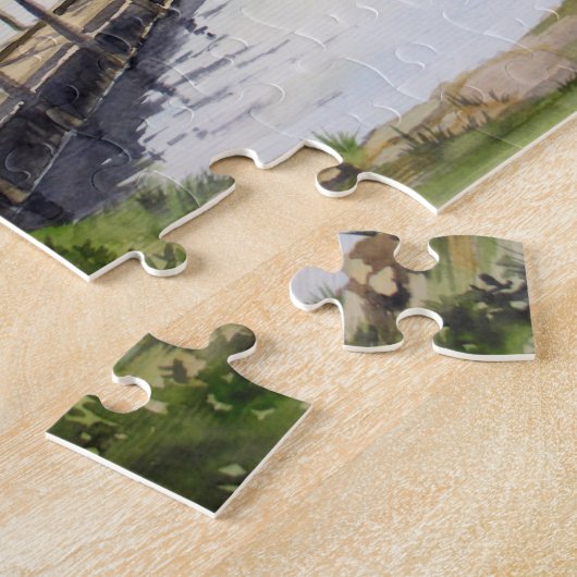 Waterverf van het district Cumbria van het meer va Legpuzzel (Zijkant)