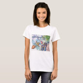 Waterverf van het eiland Florida Art T-shirt (Voorkant volledig)