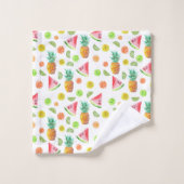 Waterverf van het fruitpatroon bad handdoek (Wasdoekje)