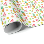Waterverf van het fruitpatroon cadeaupapier (Rol Hoek)