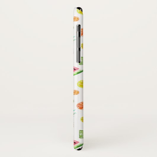 Waterverf van het fruitpatroon Case-Mate iPhone case (Achterkant/links)