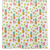 Waterverf van het fruitpatroon douchegordijn (Voorkant)