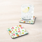 Waterverf van het fruitpatroon drankjes onderzetter (Rechterzijde)