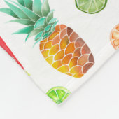 Waterverf van het fruitpatroon fleece deken (Hoek)