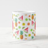 Waterverf van het fruitpatroon grote koffiekop (Voorkant)