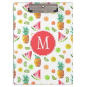 Waterverf van het fruitpatroon klembord (Voorkant)