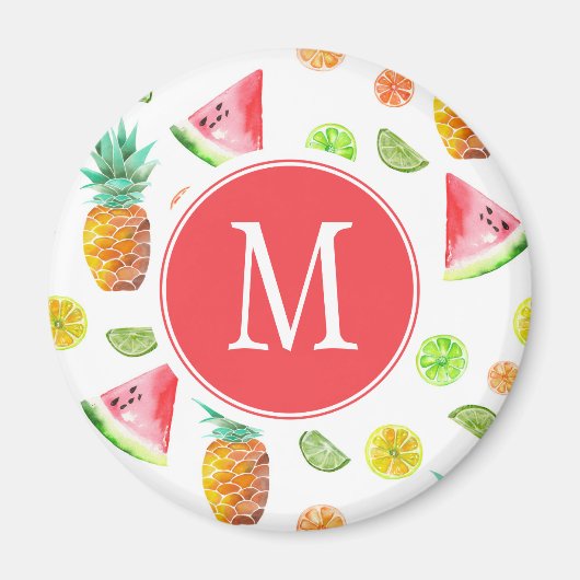 Waterverf van het fruitpatroon magneet (Voorkant)