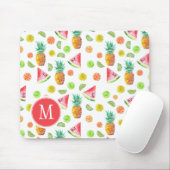 Waterverf van het fruitpatroon muismat (Met muis)