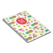 Waterverf van het fruitpatroon notitieboek (Rechterzijde)