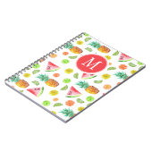 Waterverf van het fruitpatroon notitieboek (Linkerzijde)