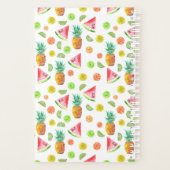 Waterverf van het fruitpatroon planner (Achterkant)