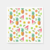 Waterverf van het fruitpatroon servet (Voorkant)