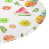 Waterverf van het fruitpatroon snijplank (Hoek)