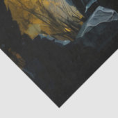 Waterverf van het gehakte bos 20x30 ontkoppelde bo tissuepapier (Detail)