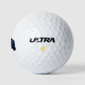 Waterverf van het Havanese Hondenras Silhouette Golfballen (Logo)