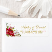 Waterverf van het huwelijk van de feestdag Floral Etiket (Insitu)