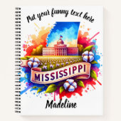 Waterverf van het iconische uitzicht van Mississip Notitieboek (Voorkant)