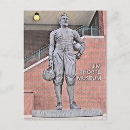 Waterverf van het Jim Thorpe Museum in Oklahoma Briefkaart