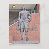 Waterverf van het Jim Thorpe Museum in Oklahoma Briefkaart (Voorkant)