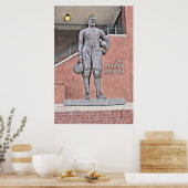 Waterverf van het Jim Thorpe Museum in Oklahoma Poster (Keuken)