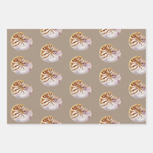 Waterverf van het Kraft Paper Octopus Coral Shell (Voorkant 3)